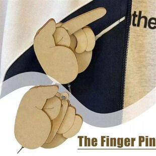 Middle Finger Pin DIY Kit Non-Verbal Manner Charming Design