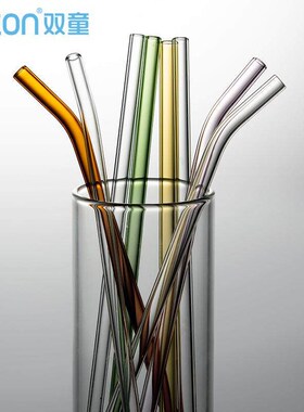 Bolimei color glass straw high borosilicate transparent gla