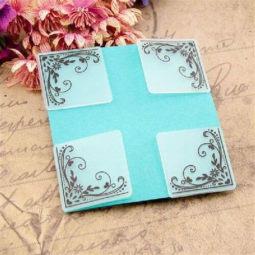 Lacework Plastic Embossing Folder Template for DIY