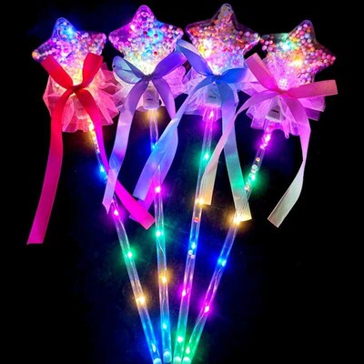 Handheld Magical  Princess LED Lantern Wand Stage Props Outd