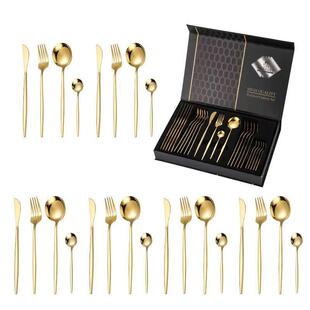 24pcs stainless steel cutlery with Portuguese fork spoon