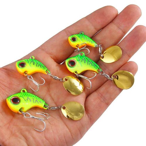 1PCS Rotating Metal VIB 9g/13g/16g/22g Wobbler Fishing Lure