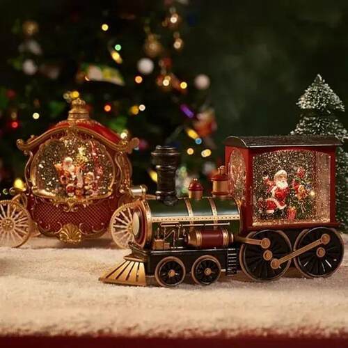 Christmas Eve Music Box Gift Charming Water-filled Christmas