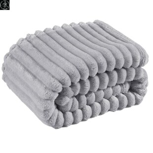 cozy sofa throws Solid fluffy white blankets bedcover color