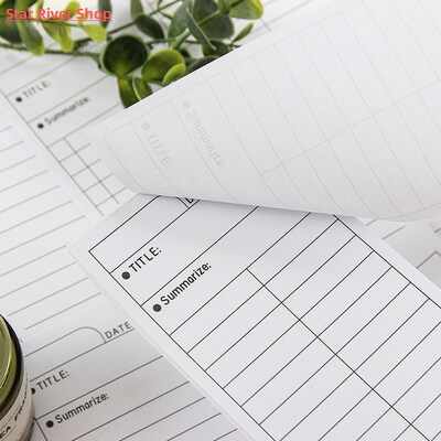 50Sheets Simple Tearable Note Paper Non-sticky Note Book