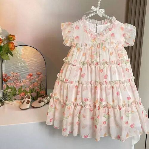 Children Girls Sleeveless Dress Summer Dress 2023 New Baby S
