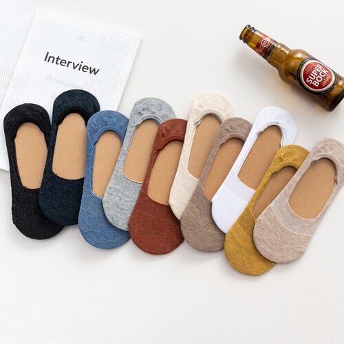 10 pieces = 5 pairs Women Cotton Invisible No show Socks non