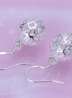 Women lady lovely fashion high quality silver color ball par