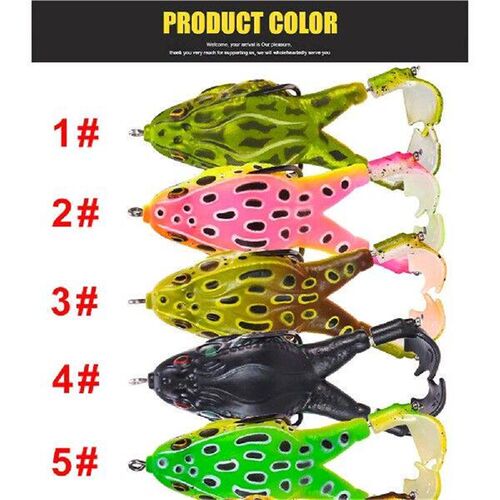 Frog Lure Double Propeller Legs Silicone Soft Baits
