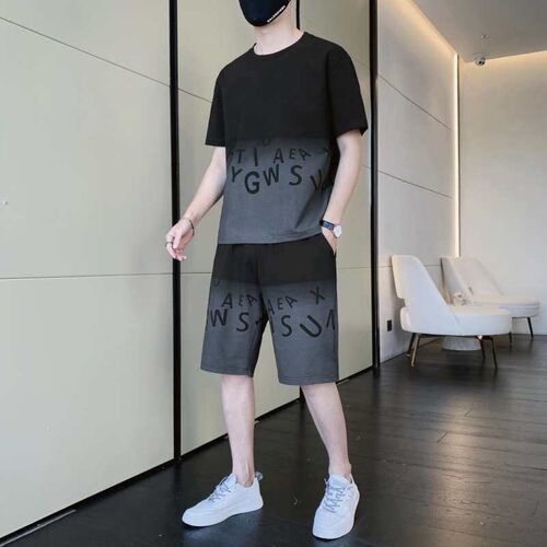 Diyu Shenlong Mens Casual Suit Thin Summer Color-matching S