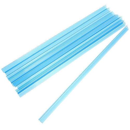 10 Pcs A4 Transparent Rod Clip Plastic Slide Binder for