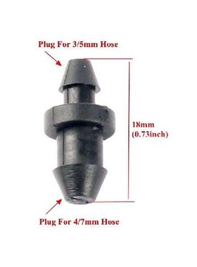 300pcs Multifuction Hose End Connectors 4/7mm 3/5mm Garden