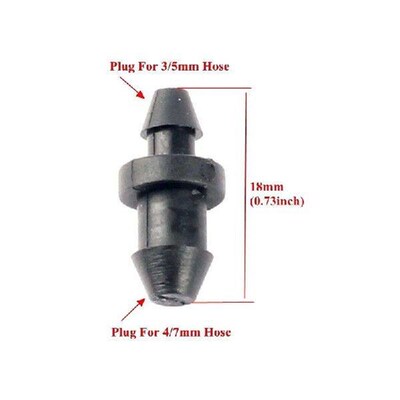 300pcs Multifuction Hose End Connectors 4/7mm 3/5mm Garden