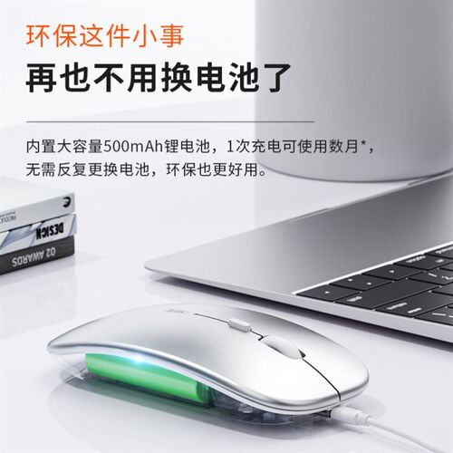 Wireless Mouse Bluetooth RGB Rechargeable Silent LED Backlit