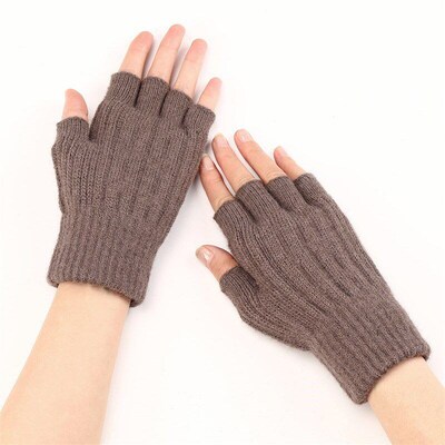 Short Twist G563 Fingerless Gloves Unisex Half Finger Winter