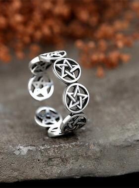 Punk Vintage Star Ring For Women Fashion Minimalist Zircon H