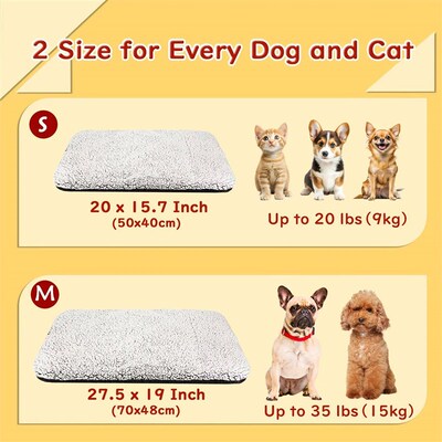 Self-Heating Pet Pads Blanket Puppy Pad Warm Cushion Mat for