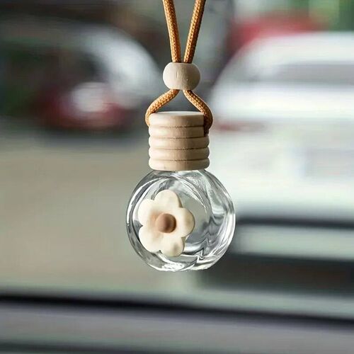 Cartoon Car Aromatherapy Glass Bottle For Mirror Pendant Das