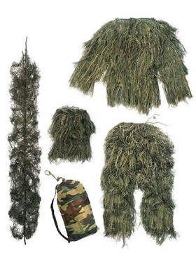 Ghillie Suit Pants Lightweight Outfit Uniform Set for