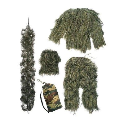 Ghillie Suit Pants Lightweight Outfit Uniform Set for