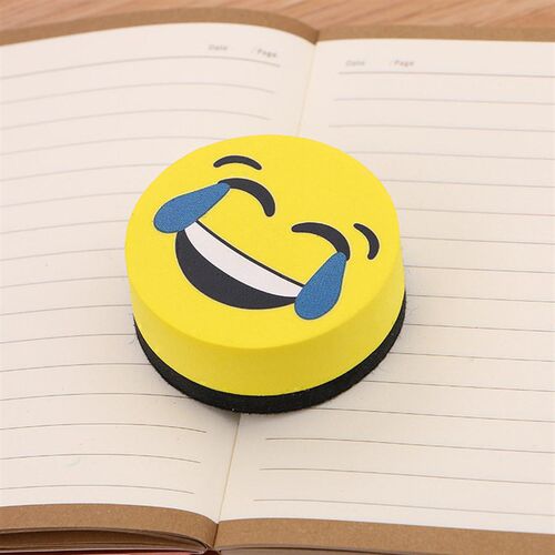 Creative cartoon magnetic whiteboard eraser, cute office an