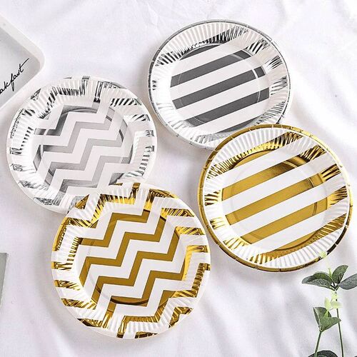 10~100Pcs 7inch Disposable Tableware Birthday Party Disposab