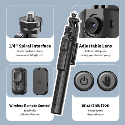 Gimbal fully automatic follow-up artifact selfie stick anti-