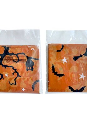 Halloween Decoration Tablecloth Pumpkin Spider Web Bat Plast
