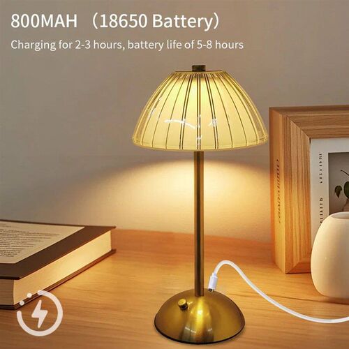Crystal Led Table Lamp Rechargeable Book Light Night Light f