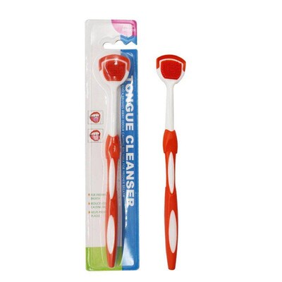 5PCS Silicone Tongue Scraper Brush Clean Tongue Oral Cleanin