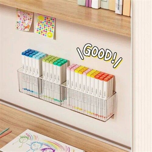 Quality 3 Girds Marker Holder Large Capacity Wall-Mounted
