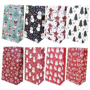 Package Bags 10pcs Paper Gift Wrapping Christmas 23cm Bag