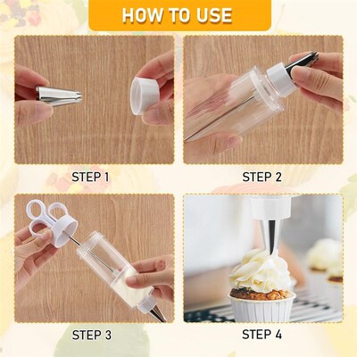 Cupcake Frosting Filling Injector Dessert Icing Decorating
