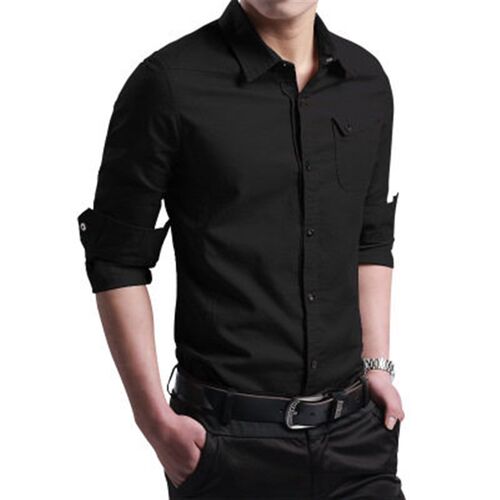 Classic all-match military style mens long-sleeved shirts m