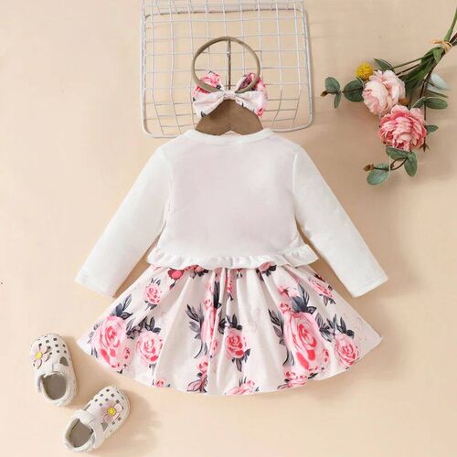 Kupretty Toddler Baby Girl Floral A-Line Sleeveless Dress Lo