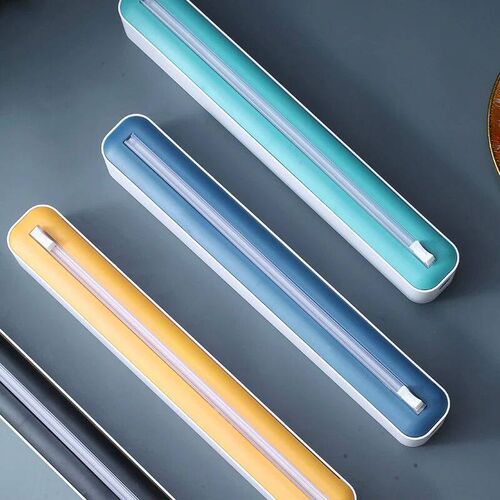 New Plastic Cling Film Dispenser Cutter Saran Wrap Dispenser