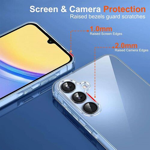 Silicone Transparent Soft Case For  Galaxy A55 A35 A25 A15 A