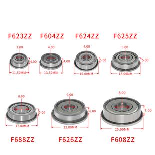 4pcs 3D Printers Parts Deep Groove Pulley Wheel Aluum Part F