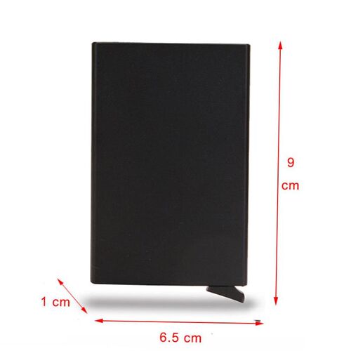 Rfid Smart Wallet Card Holder Metal Thin Slim Men Women Wall