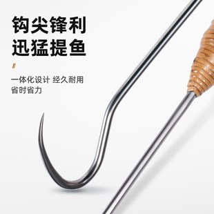 冬钓捞冰勺笊篱小搭钩冰钓装备抄网捞冰可拆卸不锈钢冬天冰钓用品