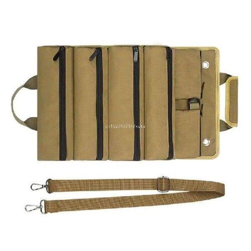 Portable Roll Up Storage Bag Car Tool Storage Bag with 5