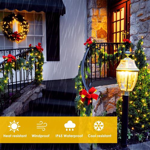Solar String Lights for Outside Christmas Decor Outdoor