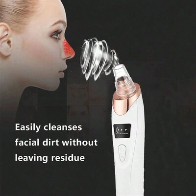Electrc Facal Skn Care Pore Removal Cleanser Vacuum cne Remo