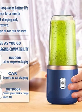 6 Blade 400ML Portable Blender Electric Juicer Cup For Trave