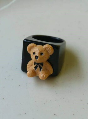 New Cartoon Cute Transparent White Black Resin Acrylic Geome