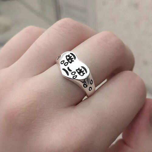 Creative Cry Face Rings for Women New rendy Fashion Female R