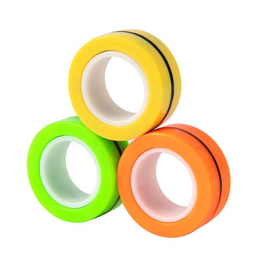 3pcs Magnetic Rings Unzip AntiStress Ring Spinner Magnetic S
