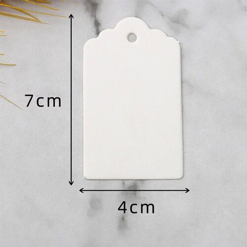50pcs Blank Kraft Paper Tags with Strings Gift Bag Boxes Han