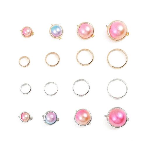 10PCS Copper Spacer Beads Jump Rng Connector Metal Loose Bea