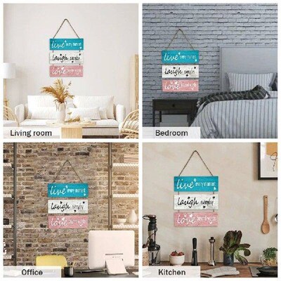 Farmhouse Wall Decor Live Laugh Love Quotes Inspired